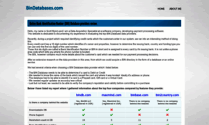Bindatabases.com thumbnail