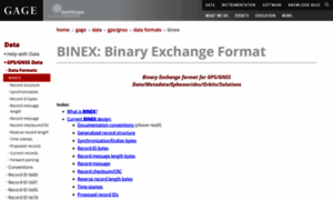 Binex.unavco.org thumbnail
