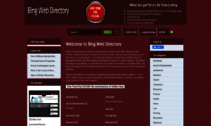 Bingwebdirectory.com thumbnail
