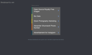 Biodataartis.net thumbnail