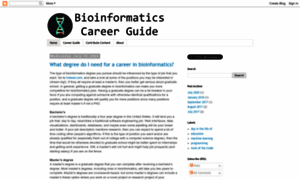 Bioinformaticscareerguide.com thumbnail