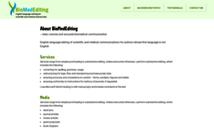 Biomedediting.com thumbnail