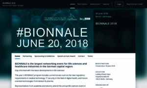 Bionnale2018.b2match.io thumbnail
