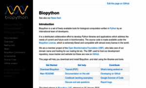 Biopython.org thumbnail