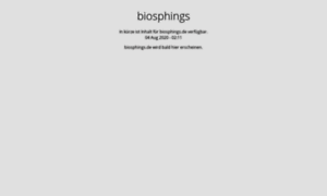 Biosphings.de thumbnail