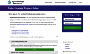 Biotechnologydegrees.org thumbnail