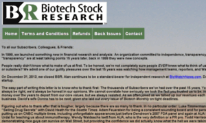Biotechstockresearch.com thumbnail