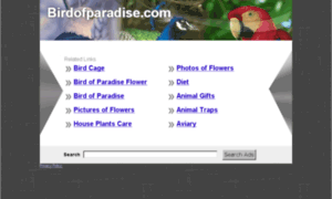 Birdofparadise.com thumbnail