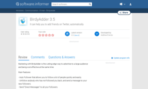 Birdyadder.software.informer.com thumbnail