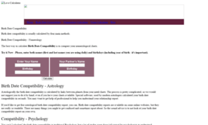Birthdatecompatibility.org thumbnail