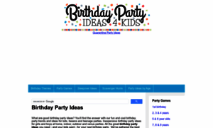 Birthdaypartyideas4kids.com thumbnail