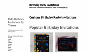 Birthdaypartyinvitations.info thumbnail