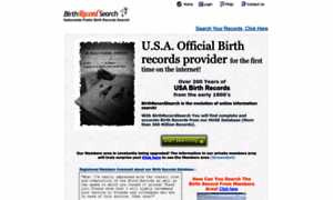 Birthrecordsearch.us thumbnail