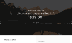 Bitcoincashpaperwallet.info thumbnail