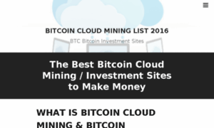 Bitcoincloudmininglist2015.wordpress.com thumbnail