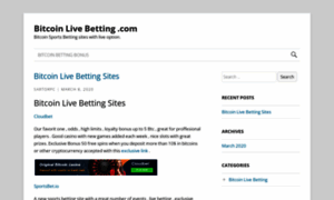 Bitcoinlivebetting.com thumbnail