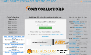 Bitcoins.coincollectors.info thumbnail