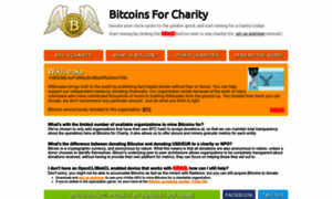 Bitcoinsforcharity.org thumbnail