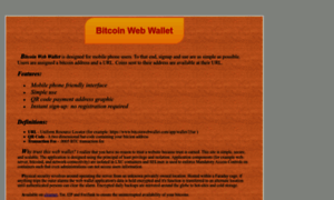Bitcoinwebwallet.com thumbnail