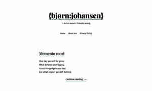 Bjornjohansen.com thumbnail