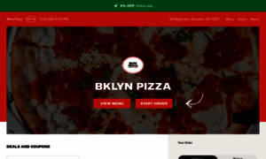 Bklynpizzamenu.com thumbnail