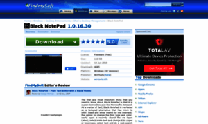 Black-notepad.findmysoft.com thumbnail