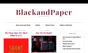Blackandpaper.com thumbnail