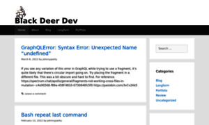 Blackdeerdev.com thumbnail