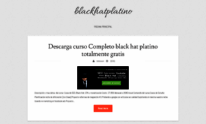 Blackhatplatinogratis.blogspot.cl thumbnail