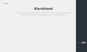 Blackhawk.webflow.com thumbnail