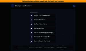 Blackjava-coffee.com thumbnail