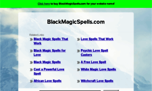 Blackmagicspells.com thumbnail
