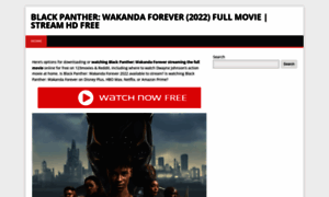 Blackpantherwakandaforevermoviefull.com thumbnail