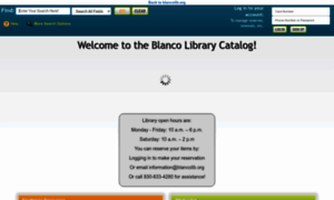 Blanco.biblionix.com thumbnail