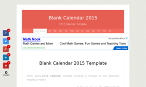 Blankcalendar2015.net thumbnail