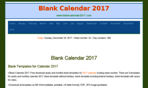 Blankcalendar2017.com thumbnail