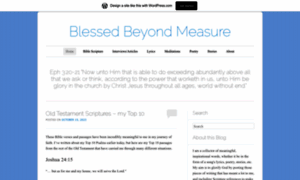 Blessedbeyondmeasure3.wordpress.com thumbnail