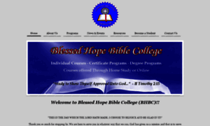 Blessedhopebiblecollege.org thumbnail