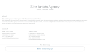 Blitzartistsagency.com thumbnail