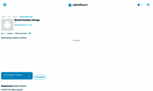 Blocked-numbers-storage.en.uptodown.com thumbnail