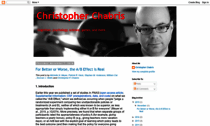 Blog.chabris.com thumbnail