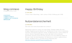 Blog.connexo.org thumbnail
