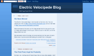 Blog.electricvelocipede.com thumbnail