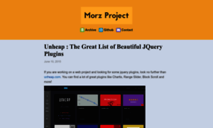 Blog.morzproject.com thumbnail