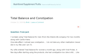 Blog.nutritional-supplement-truths.com thumbnail