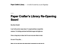 Blog.papercrafterslibrary.com thumbnail