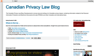 Blog.privacylawyer.ca thumbnail