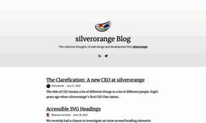 Blog.silverorange.com thumbnail