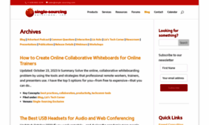 Blog.single-sourcing.com thumbnail