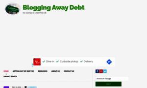 Bloggingawaydebt.com thumbnail